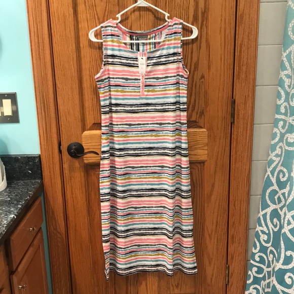 T by Talbots Striped Dress - Picture 1 of 3